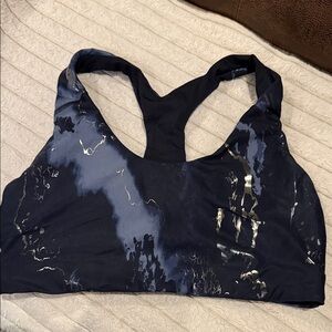 Old Navy Women's Sports Bra - Black and Blue
